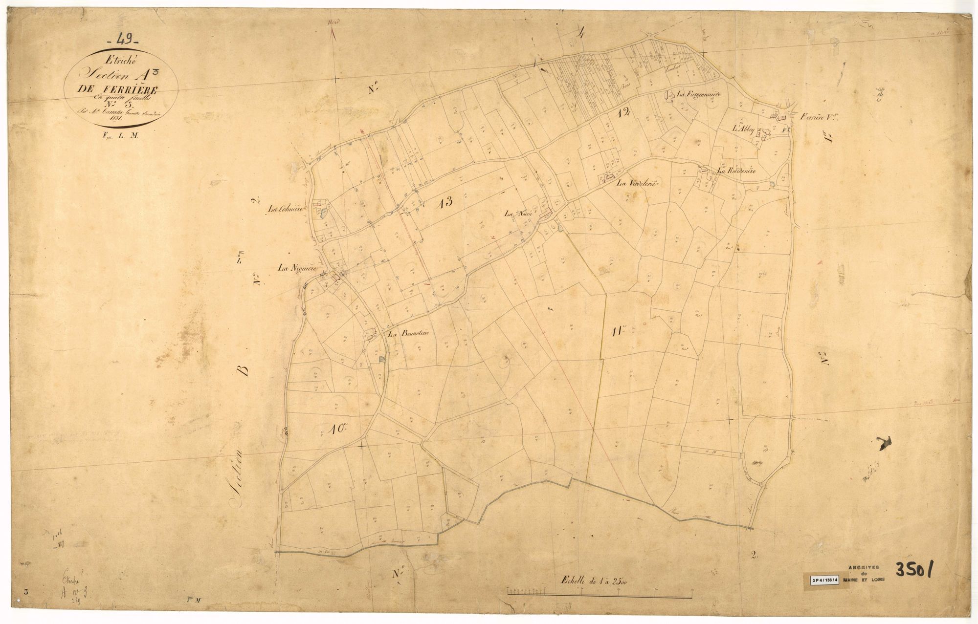 Étriché A 3 de Ferrière