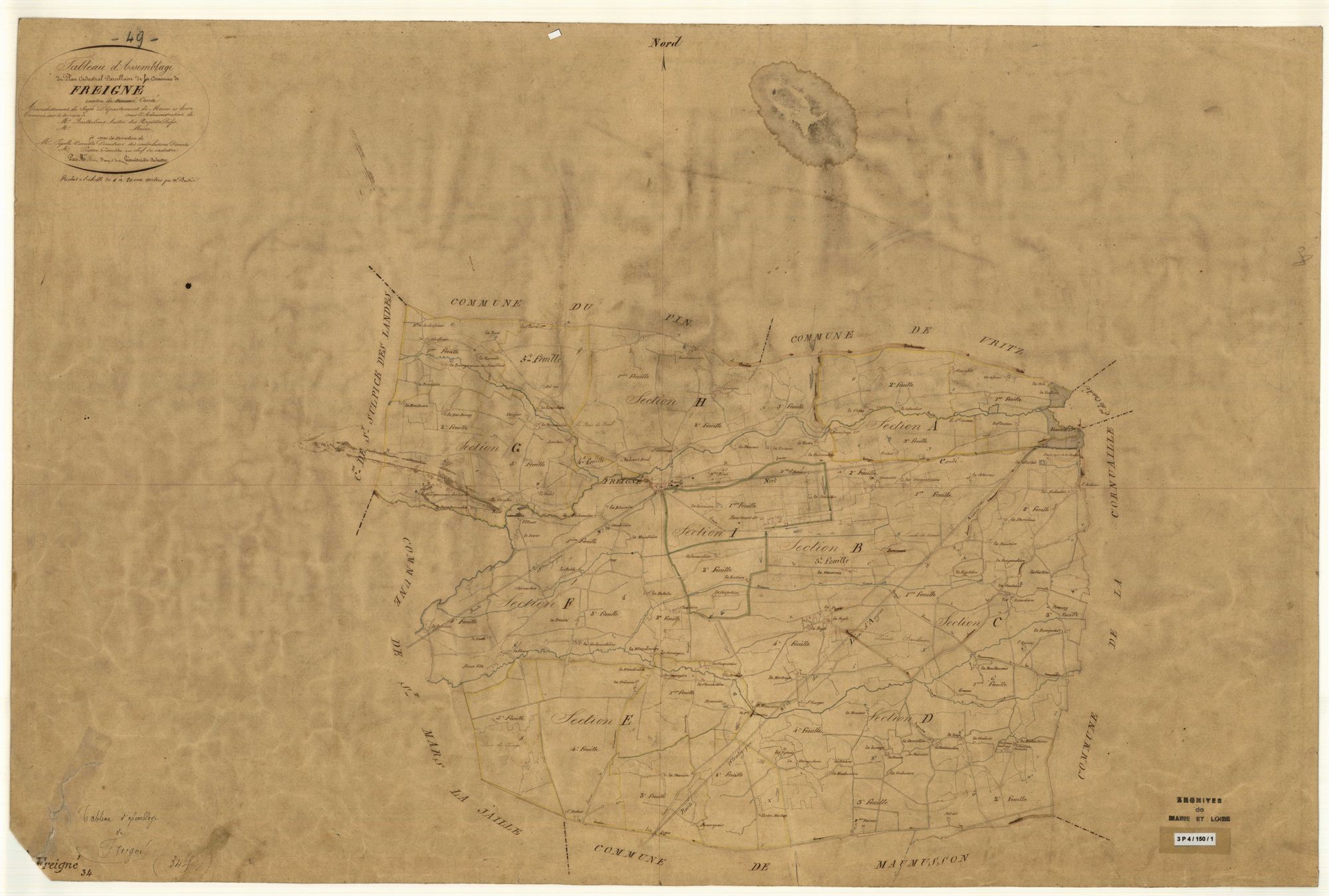 Freigné Tableau d’assemblage