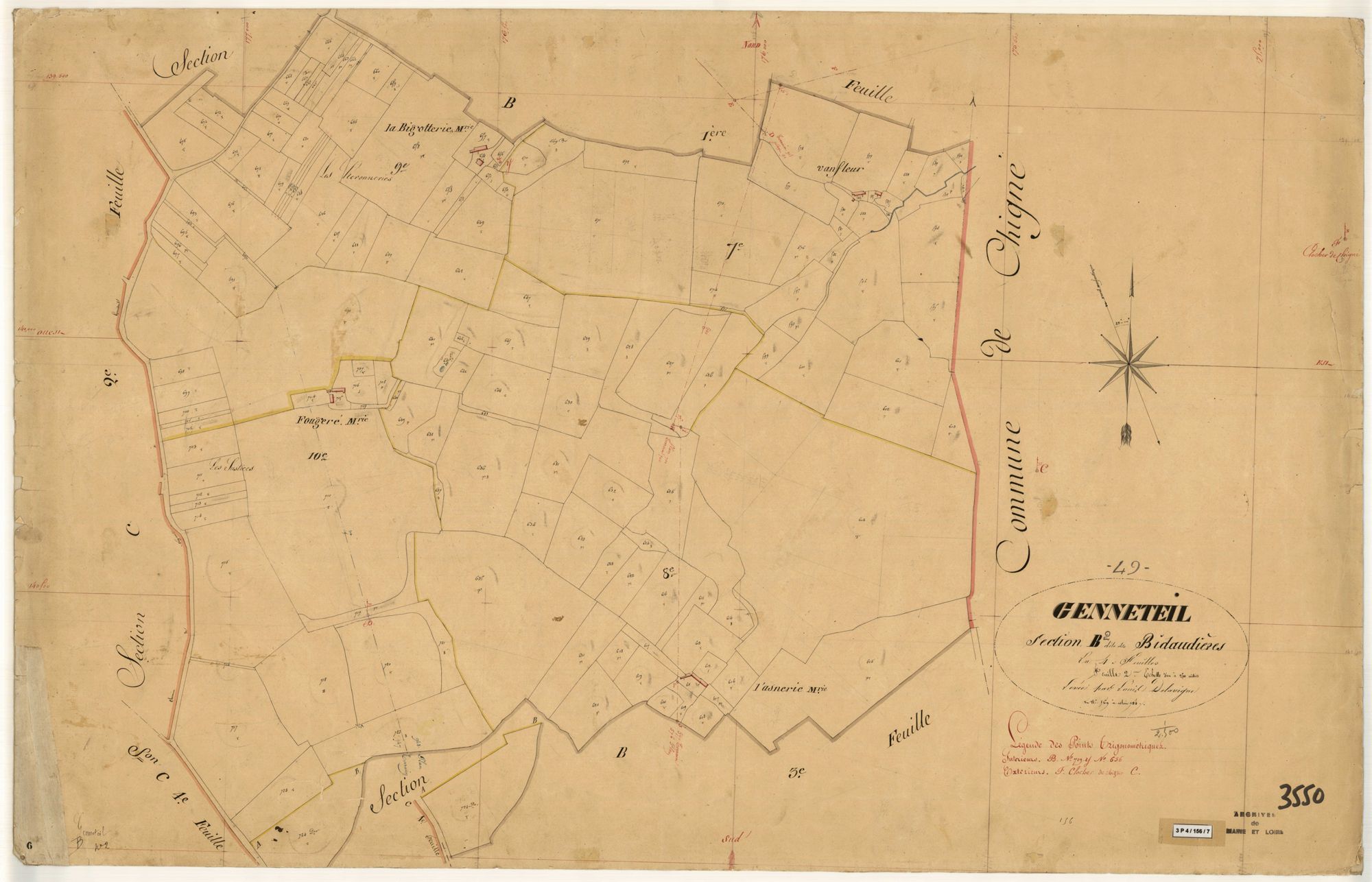 Genneteil B 2 des Bidaudières
