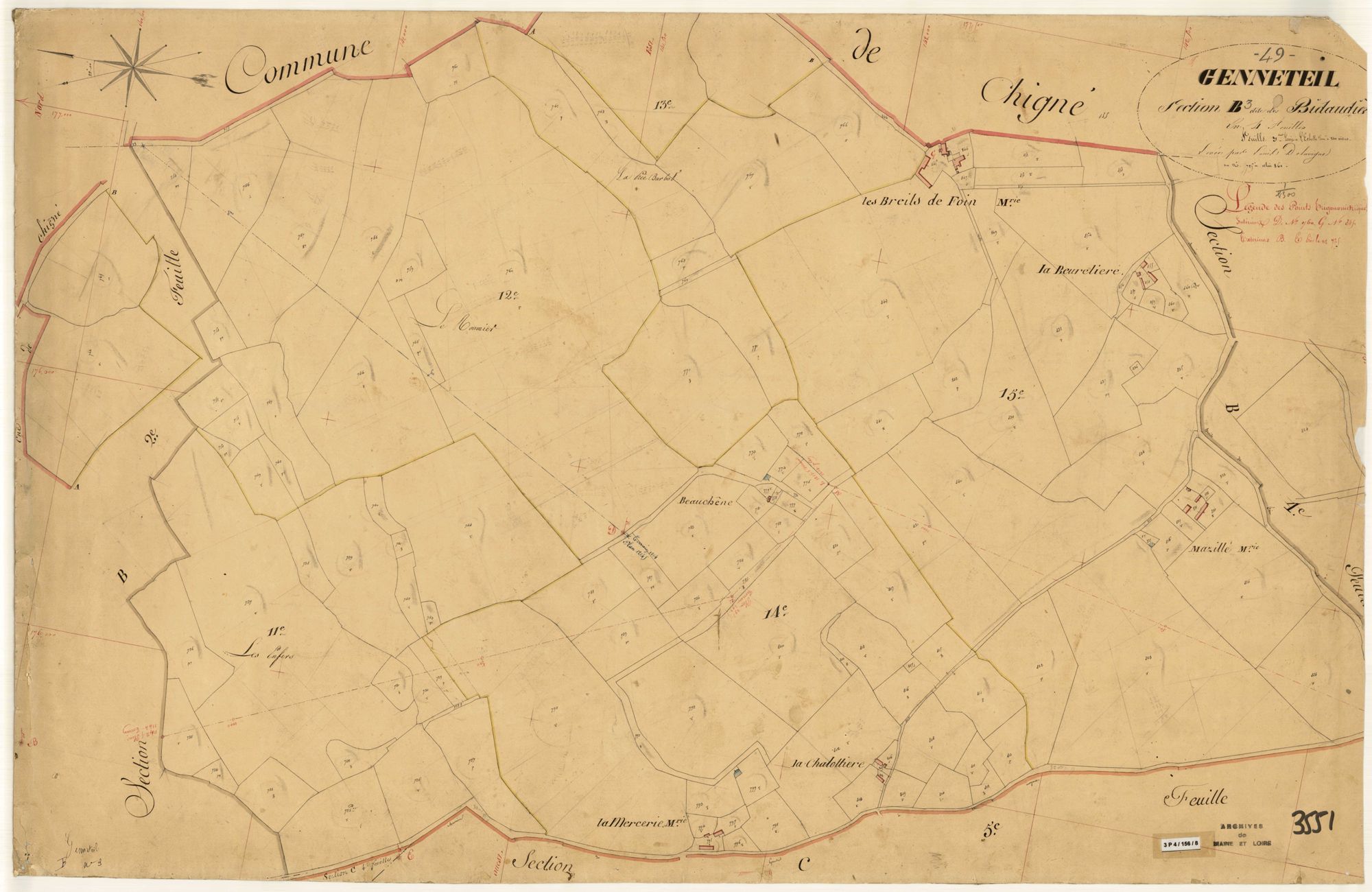 Genneteil B 3 des Bidaudières