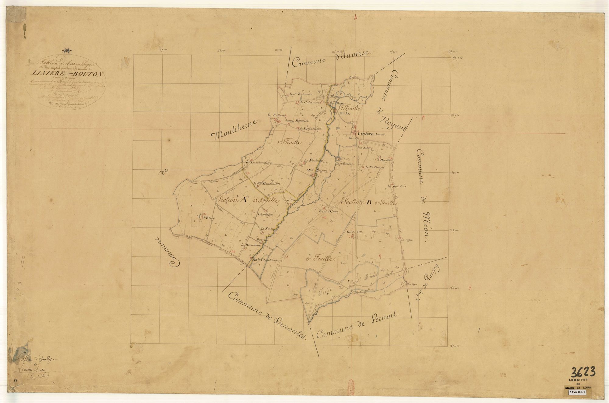 Linières-Bouton Tableau d’assemblage