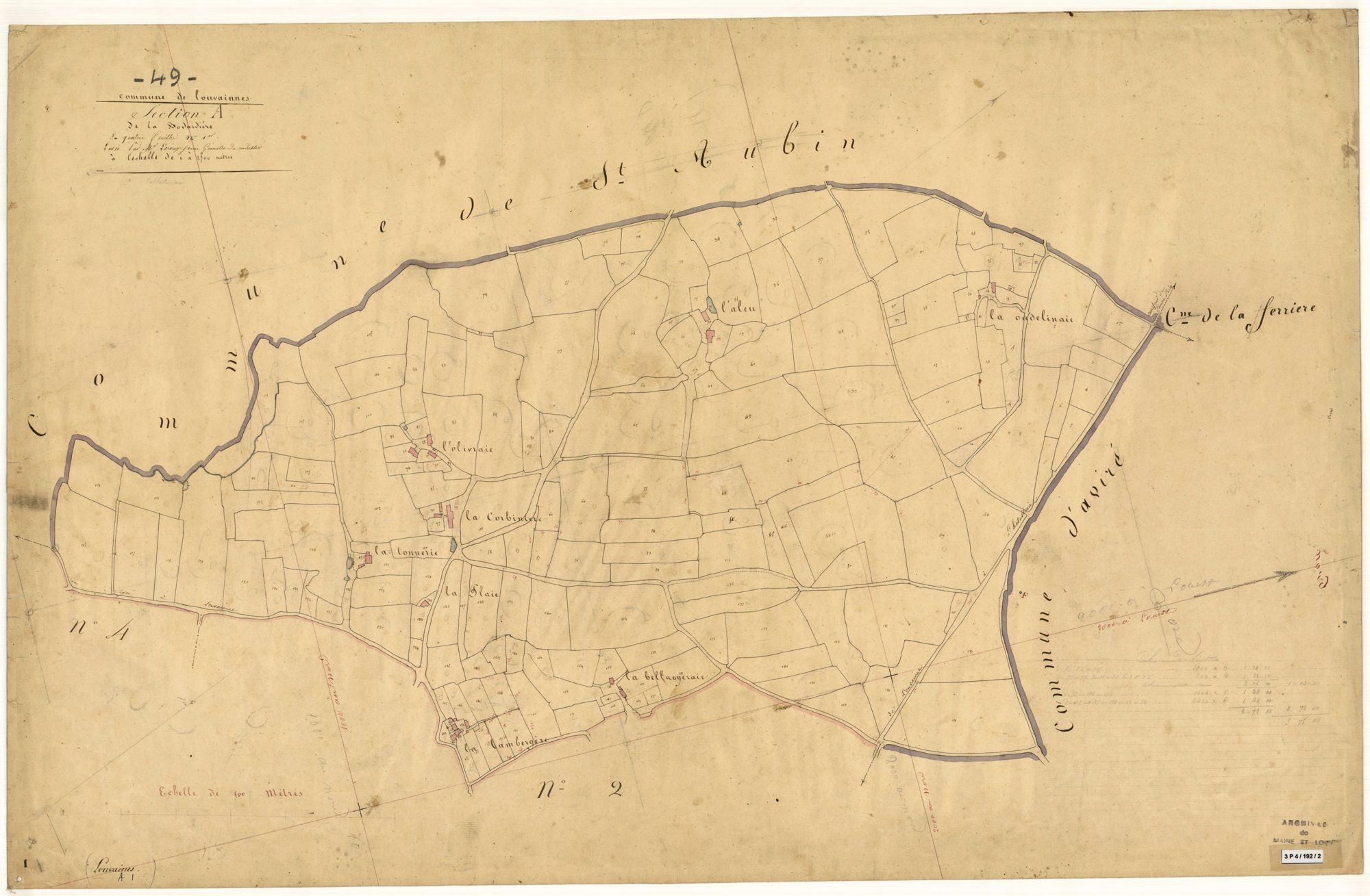 Louvaines A 1 de la Bodardière