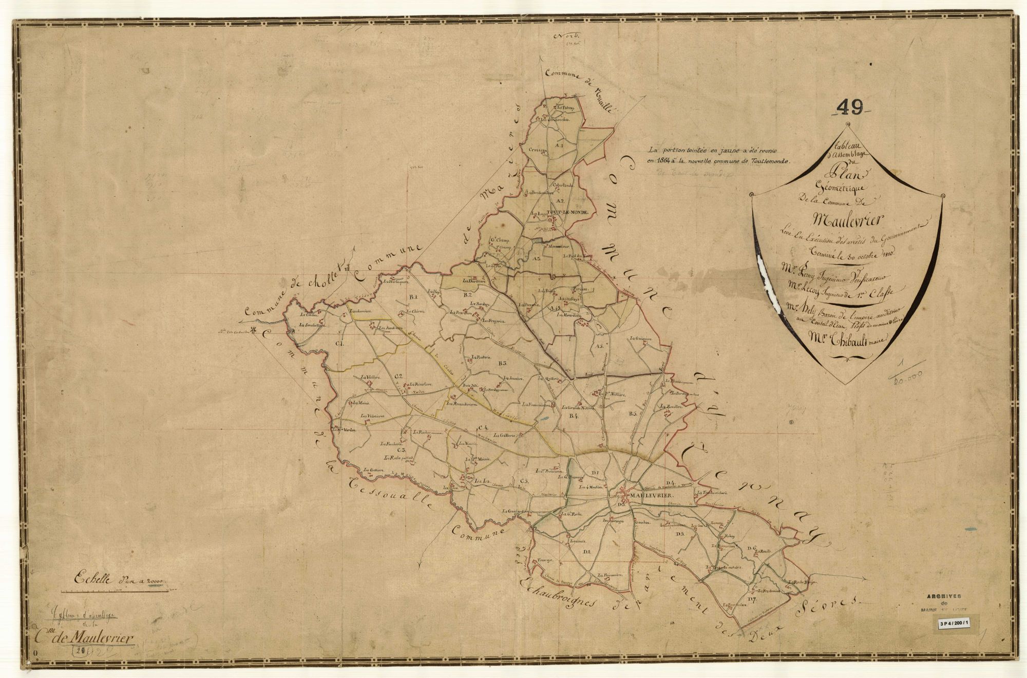Maulévrier Tableau d’assemblage