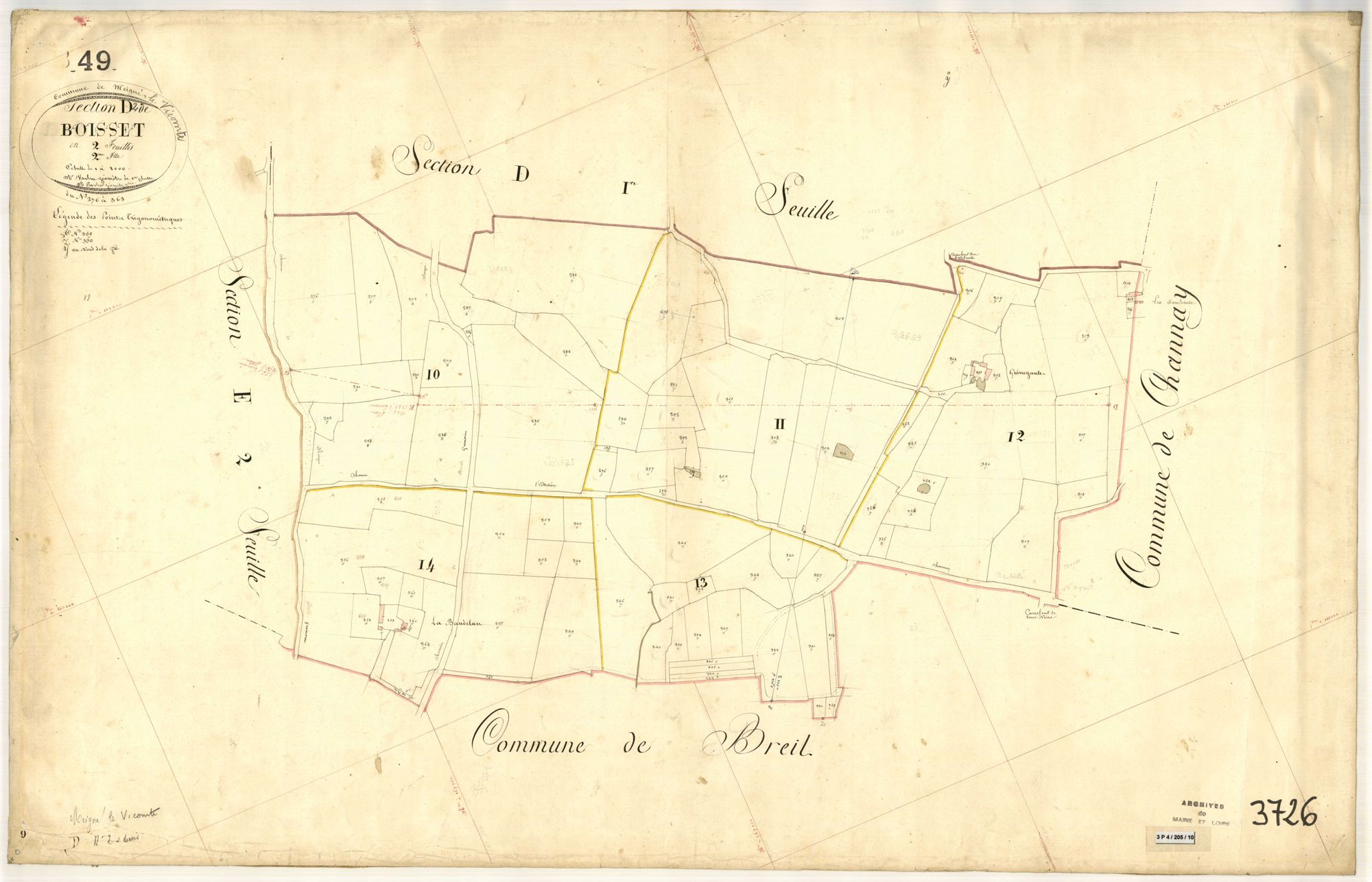 Meigné-le-Vicomte D 2 de Boisset