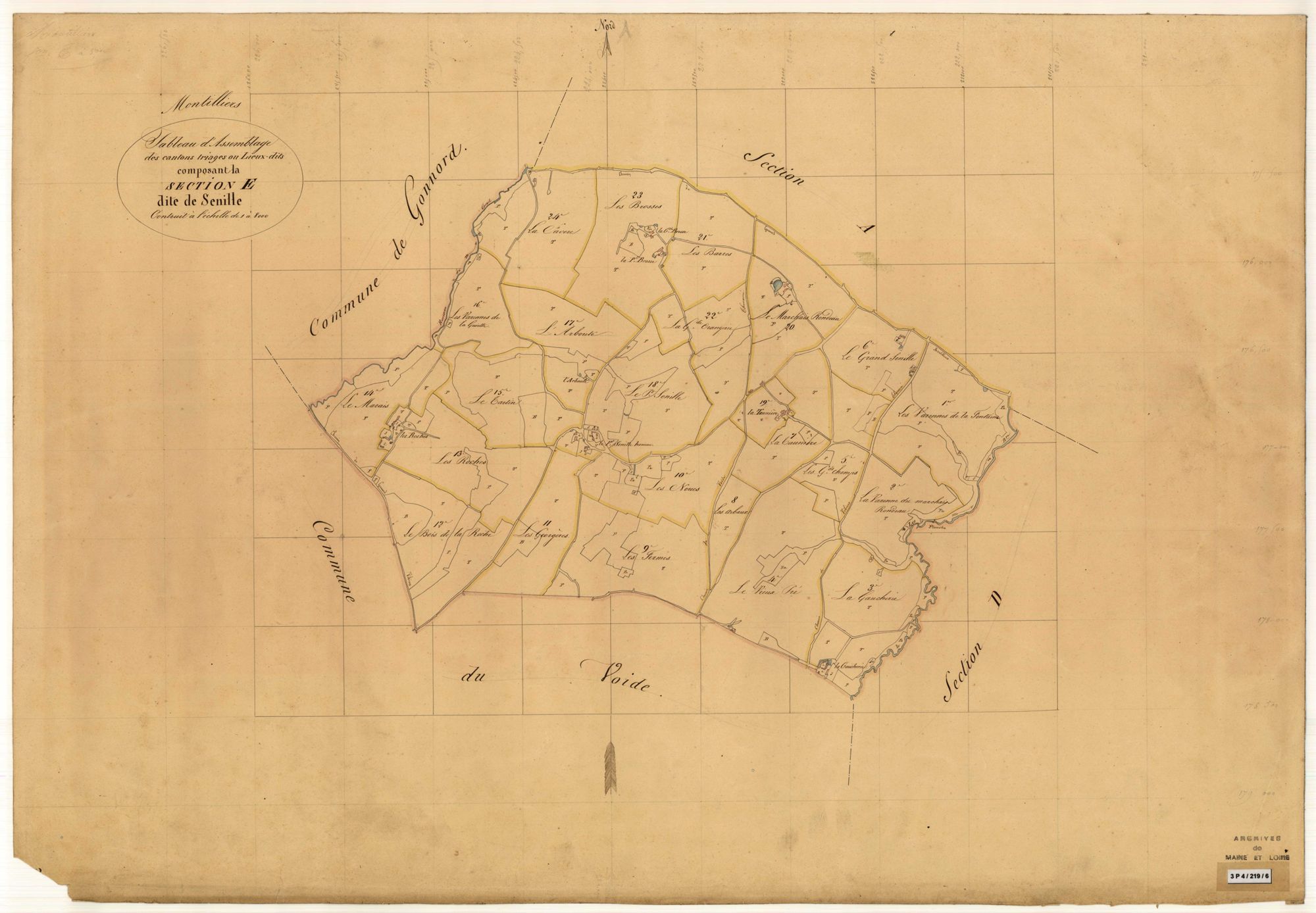 Montilliers T.A (sect. E) de Senille