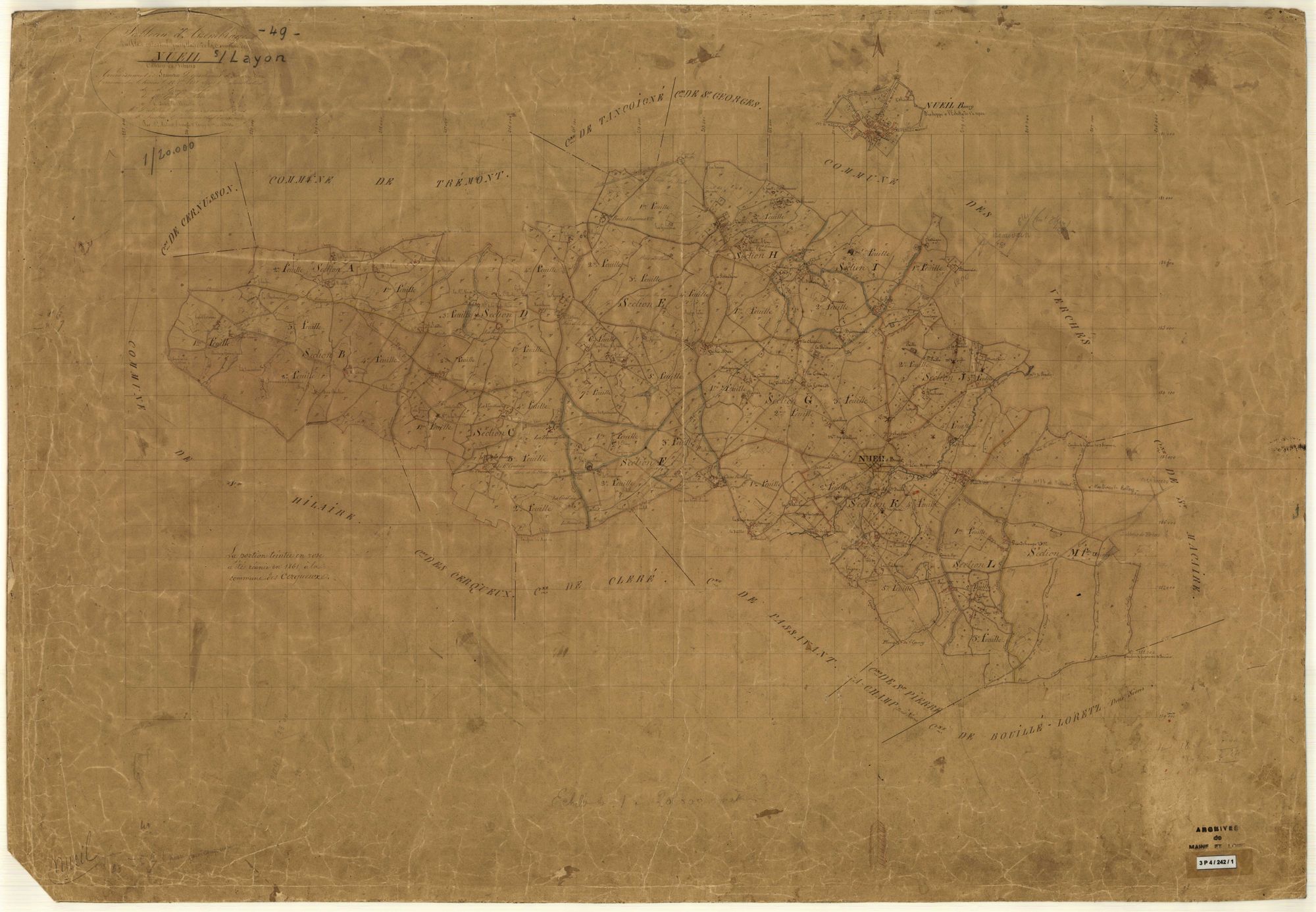 Nueil-sur-Layon Tableau d’assemblage