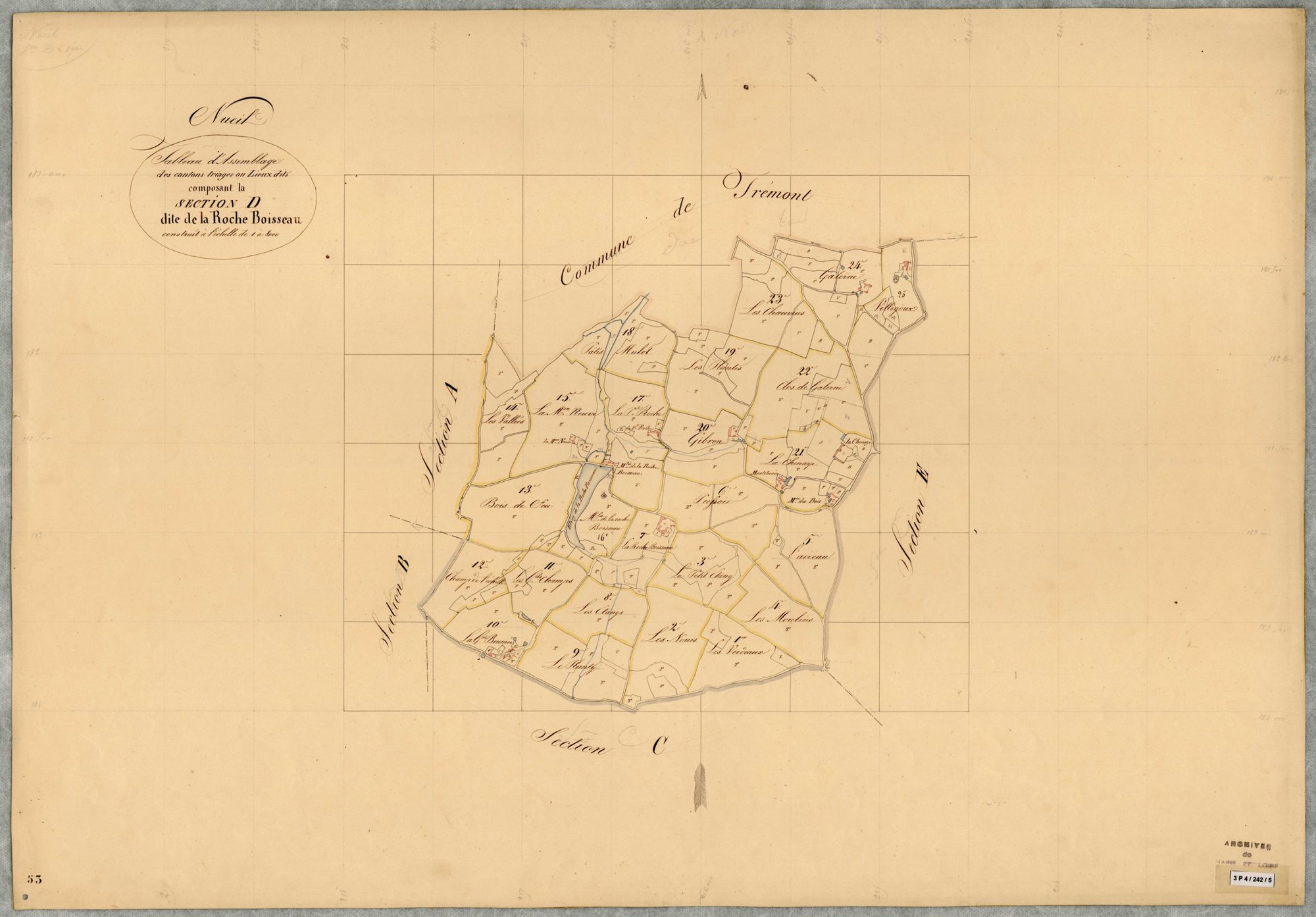 Nueil-sur-Layon T.A (sect D) de la Roche Boisseau