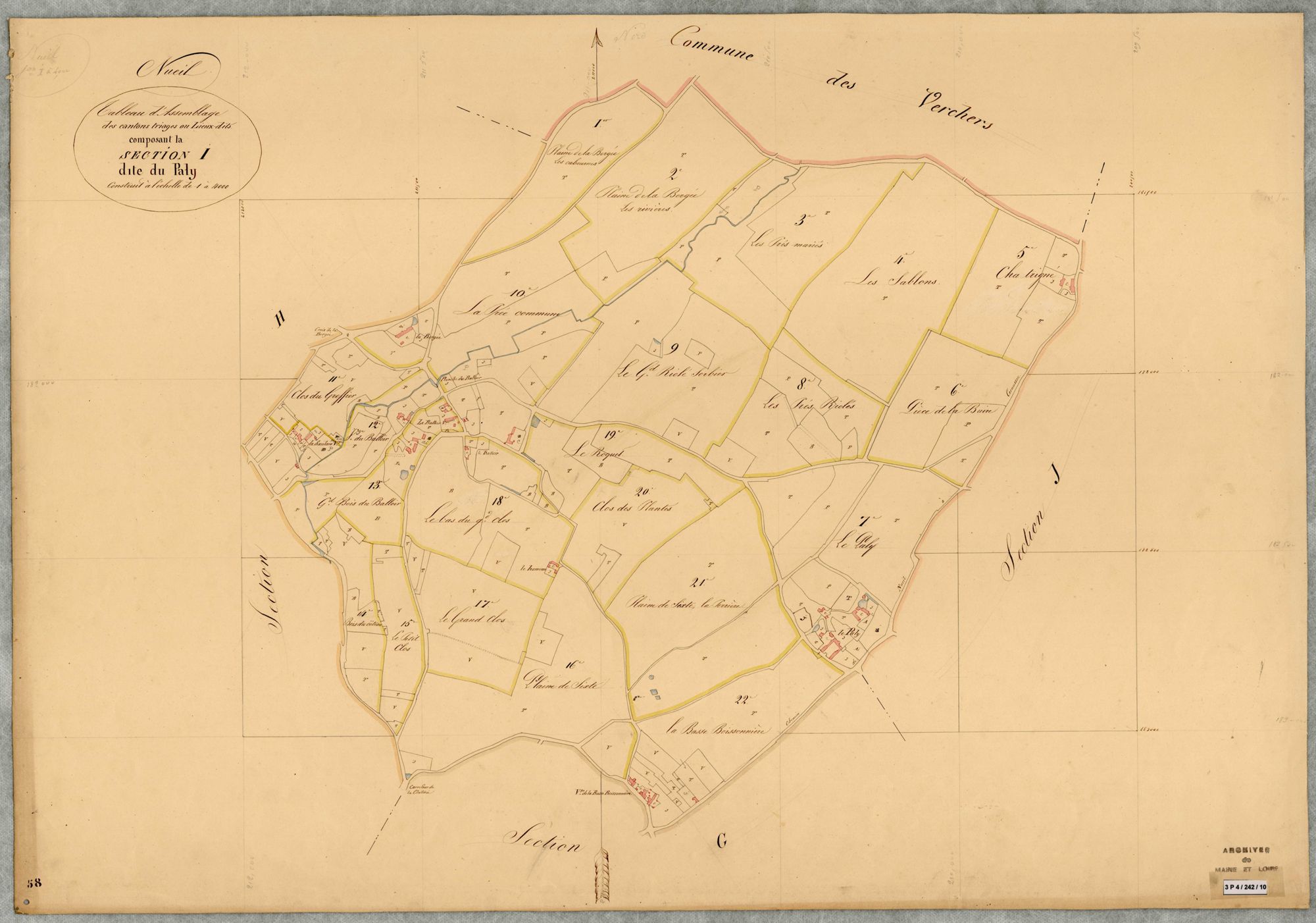 Nueil-sur-Layon T.A (sect I) du Paly