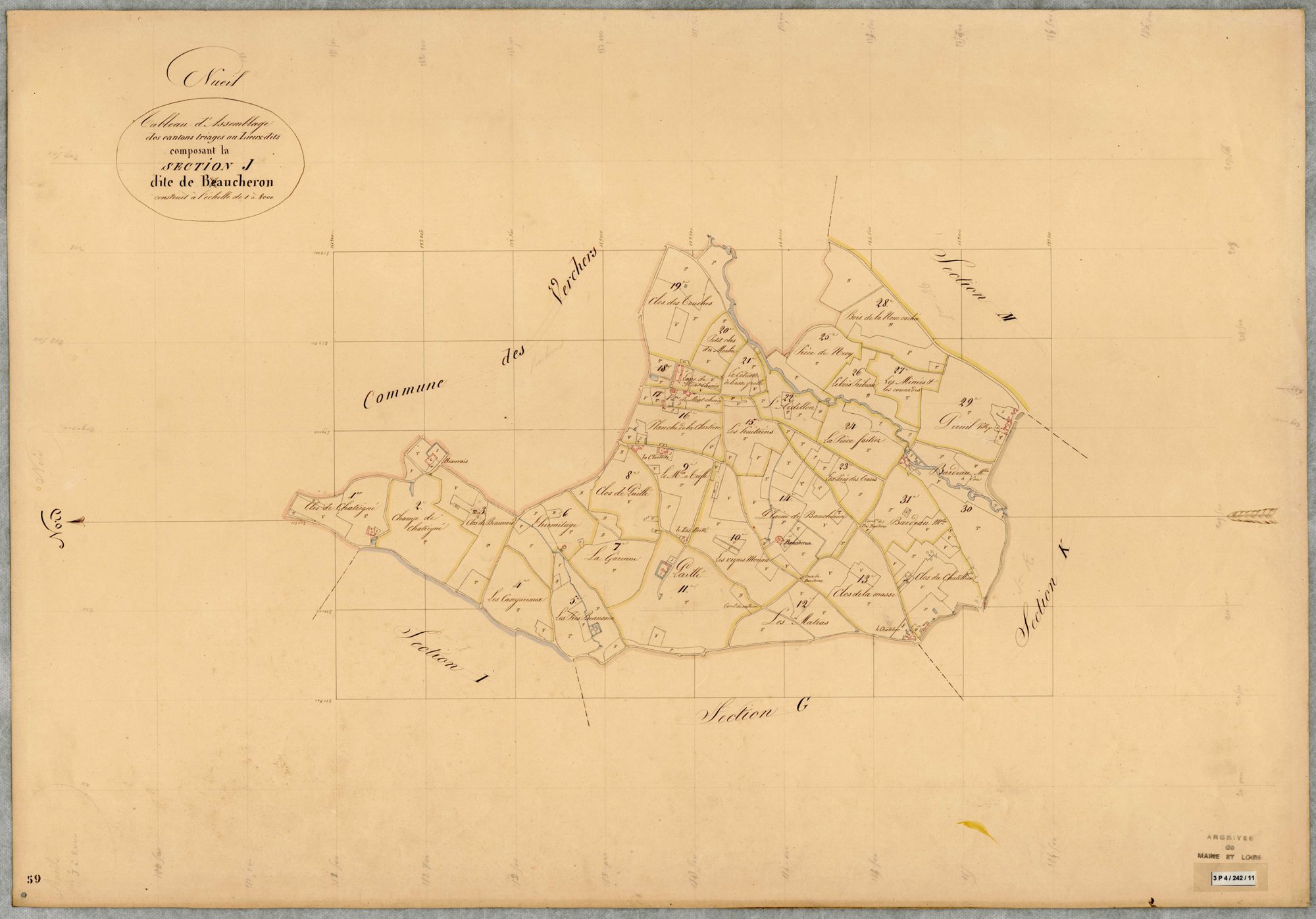 Nueil-sur-Layon T.A (sect J) du Baucheron