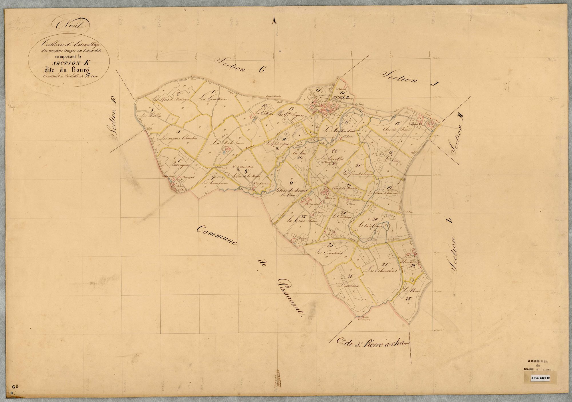 Nueil-sur-Layon T.A (sect K) du Bourg