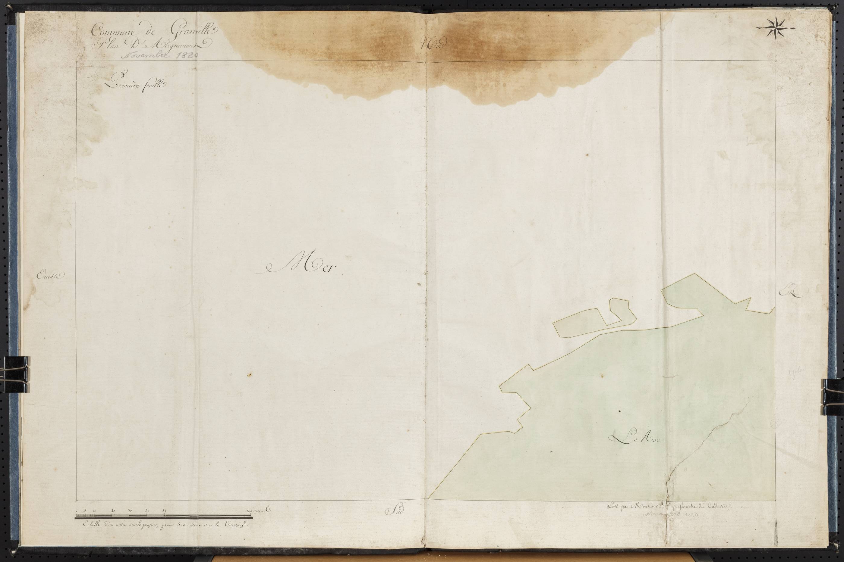 Plan d'alignement de Novembre 1820