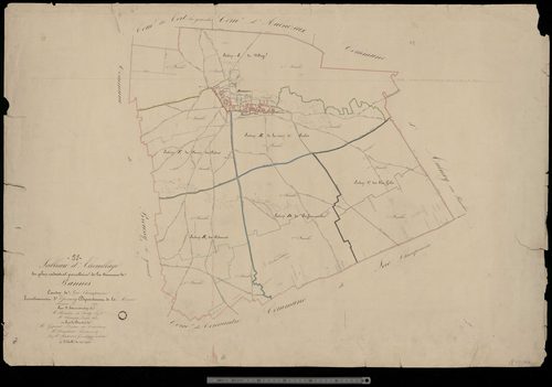 Bannes. Tableau d'assemblage