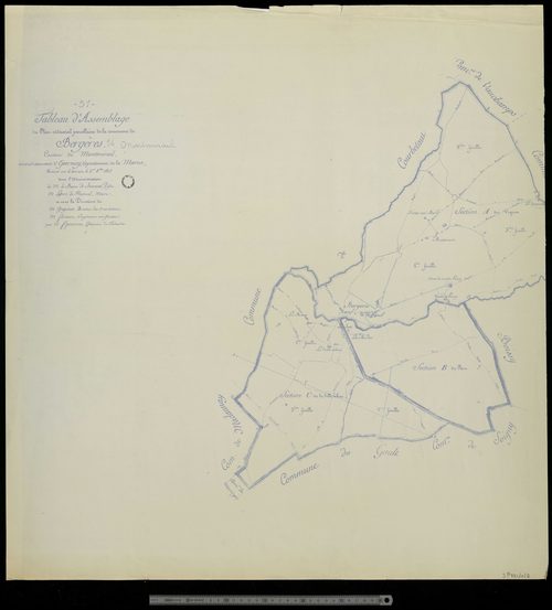 Bergères-sous-Montmirail. Tableau d'assemblage 2