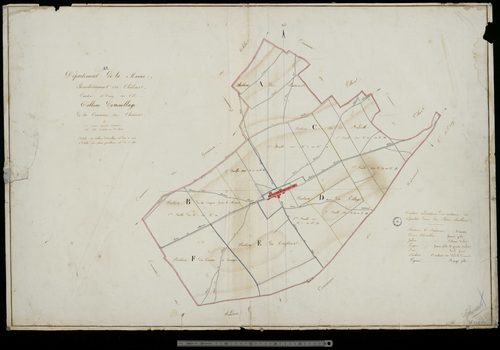 Cheniers. Tableau d'assemblage