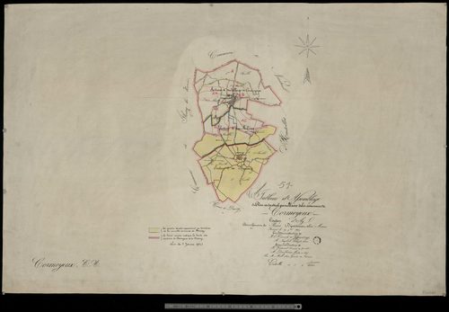 Cormoyeux-Romery. Tableau d'assemblage