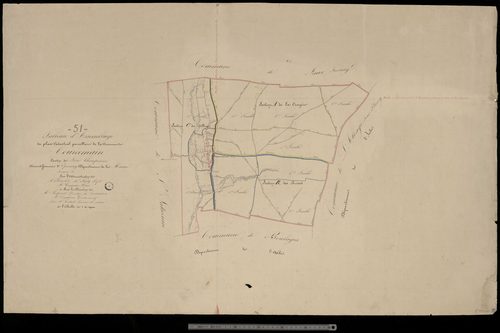 Courcemain. Tableau d'assemblage