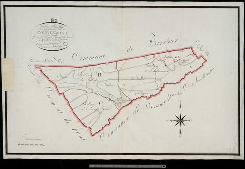 Courtémont. Tableau d'assemblage