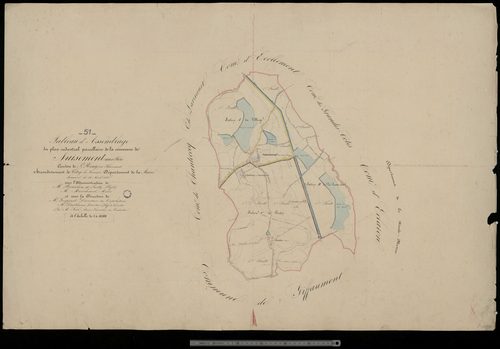 Nuisement-aux-Bois. Tableau d'assemblage