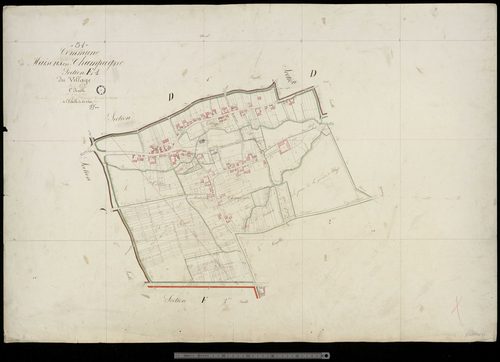 Maisons-en-Champagne. Section E1