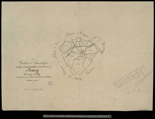 Cormoyeux-Romery. Tableau d'assemblage