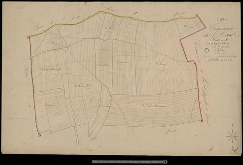 Saint-Mard-sur-Auve. Section B1