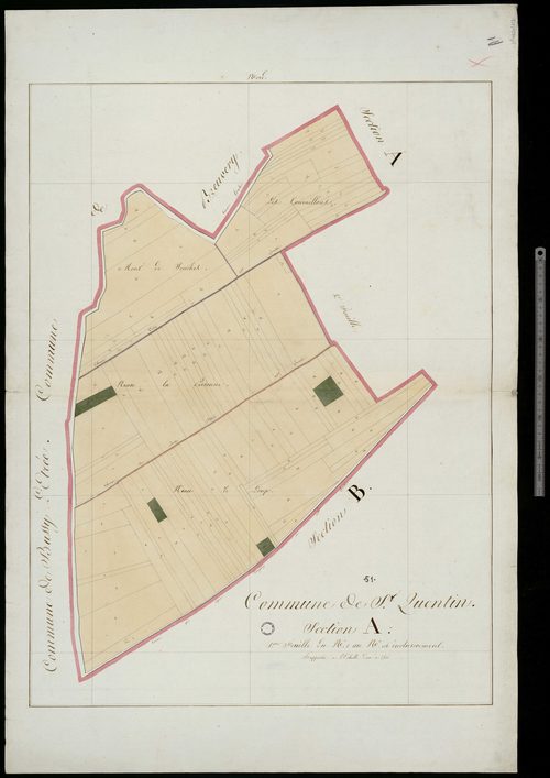 Saint-Quentin-sur-Coole. Section A1