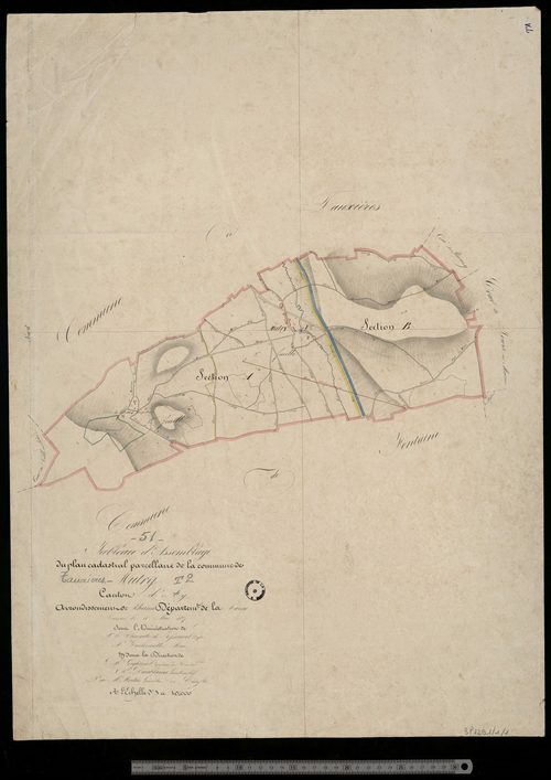 Tauxières-Mutry. Tableau d'assemblage 1