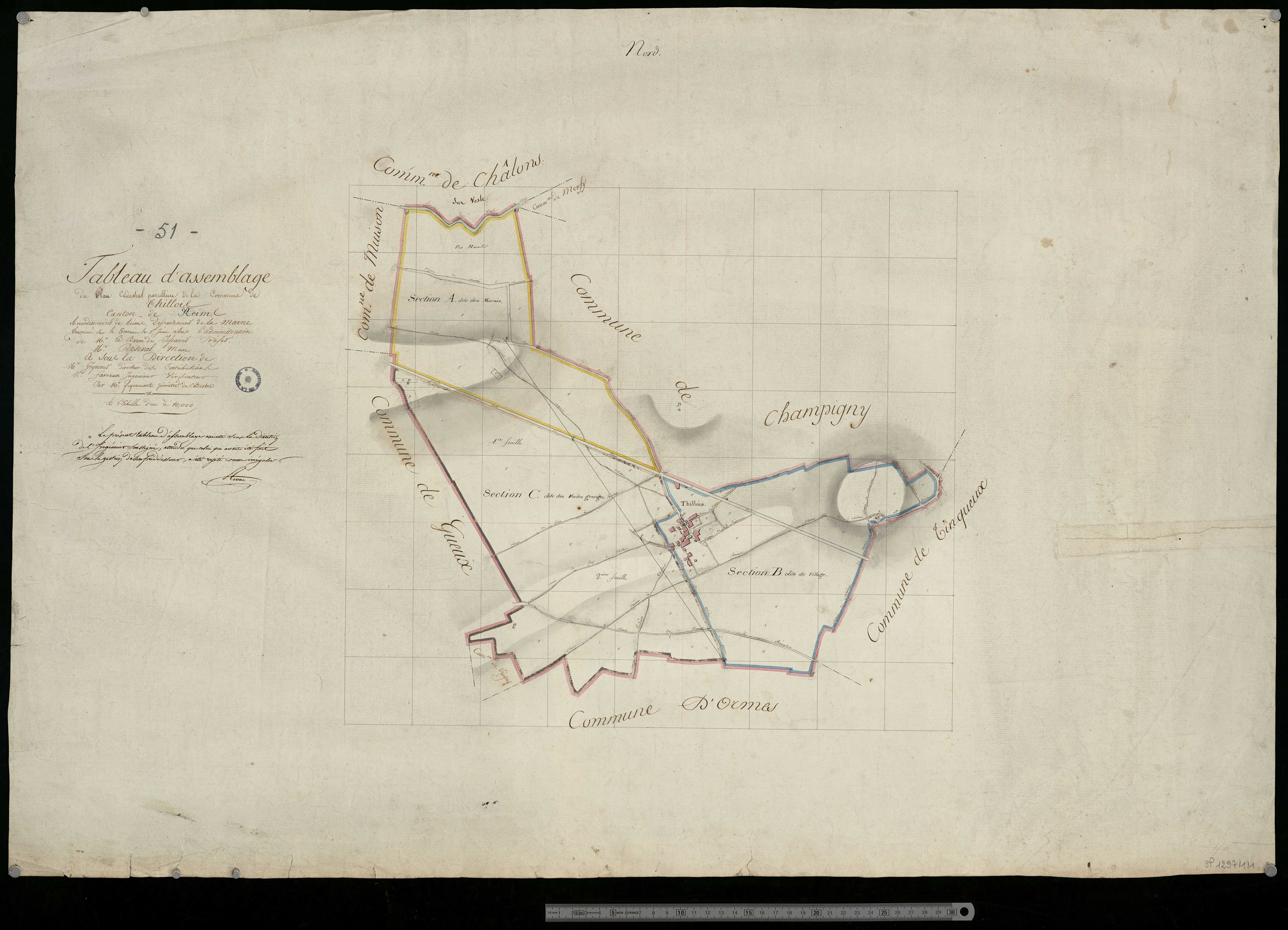 Thillois. Tableau d'assemblage