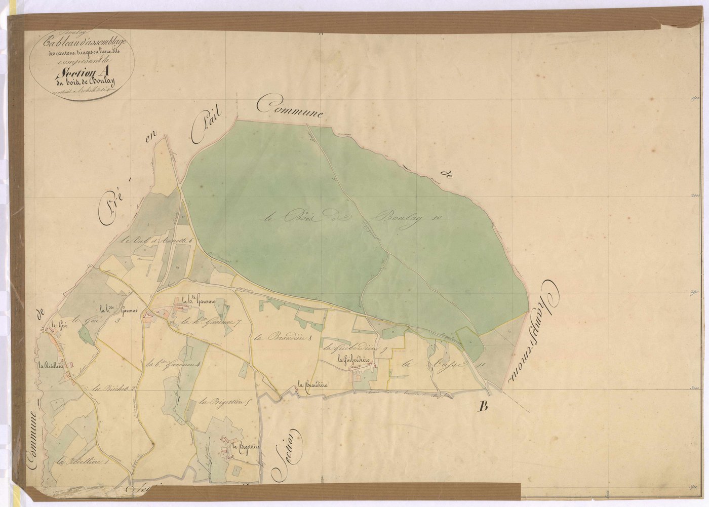 Tableau d'assemblage section A - Bois-de-Boulay (le)