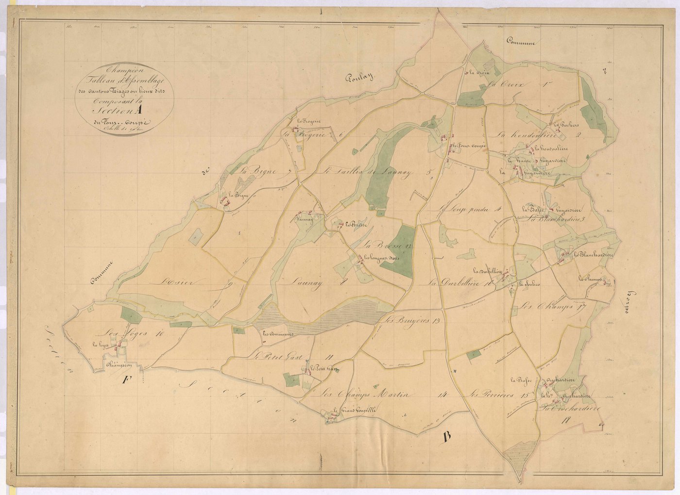 Tableau d'assemblage section A - Four-Coupé (le)