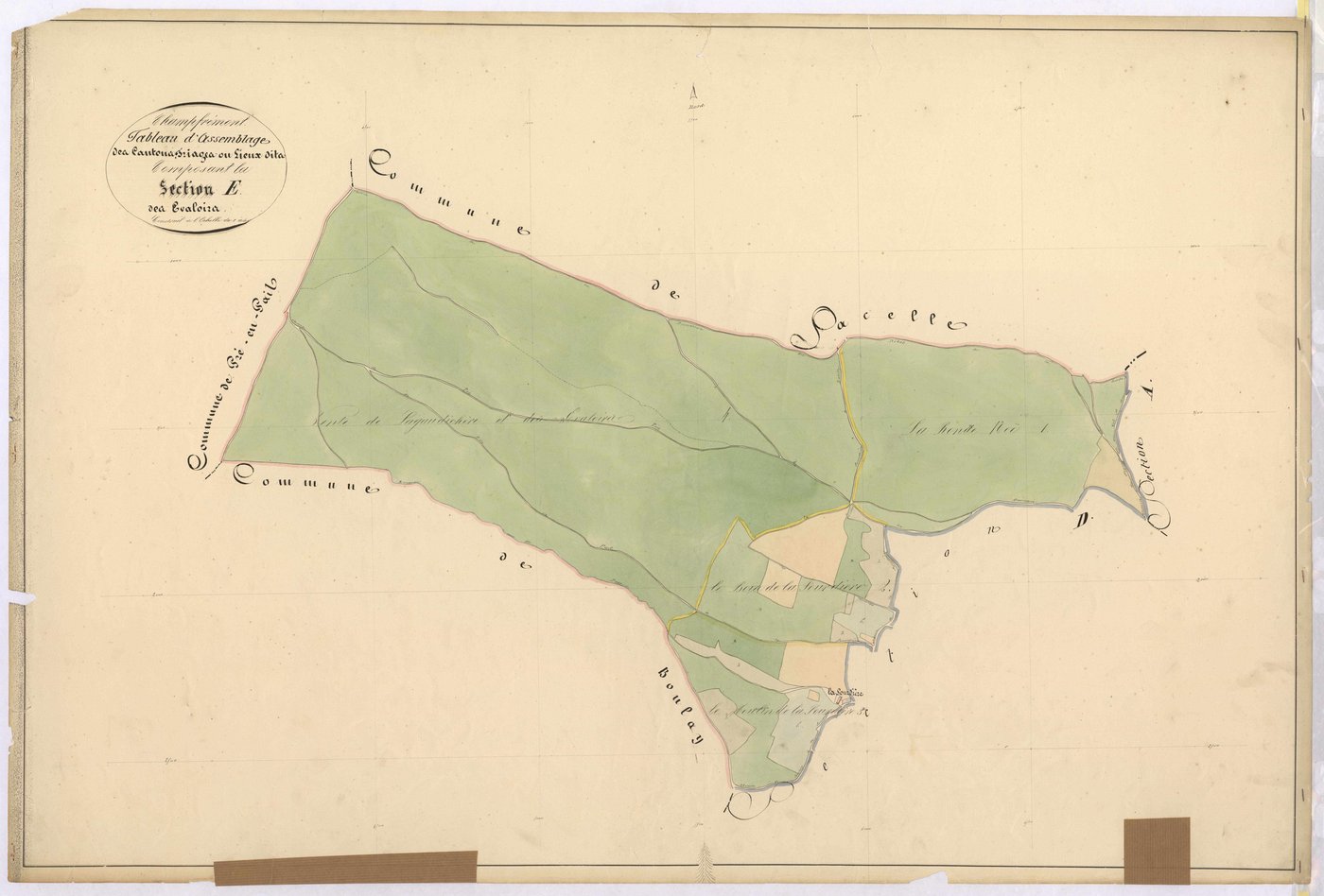 Tableau d'assemblage section E - Evaloirs (les)