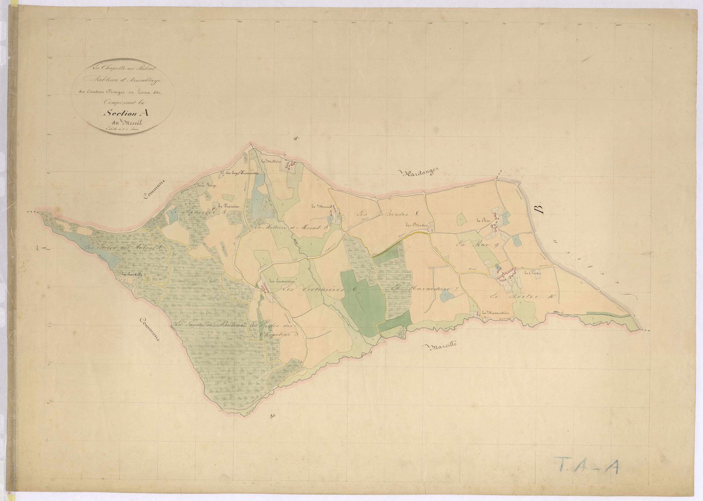 Tableau d'assemblage section A - Mesnil (le)