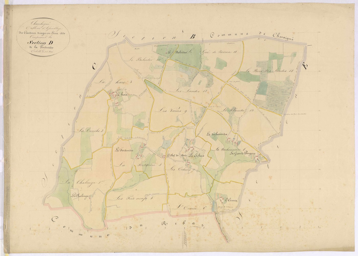 Tableau d'assemblage section D - Fortinière (la)