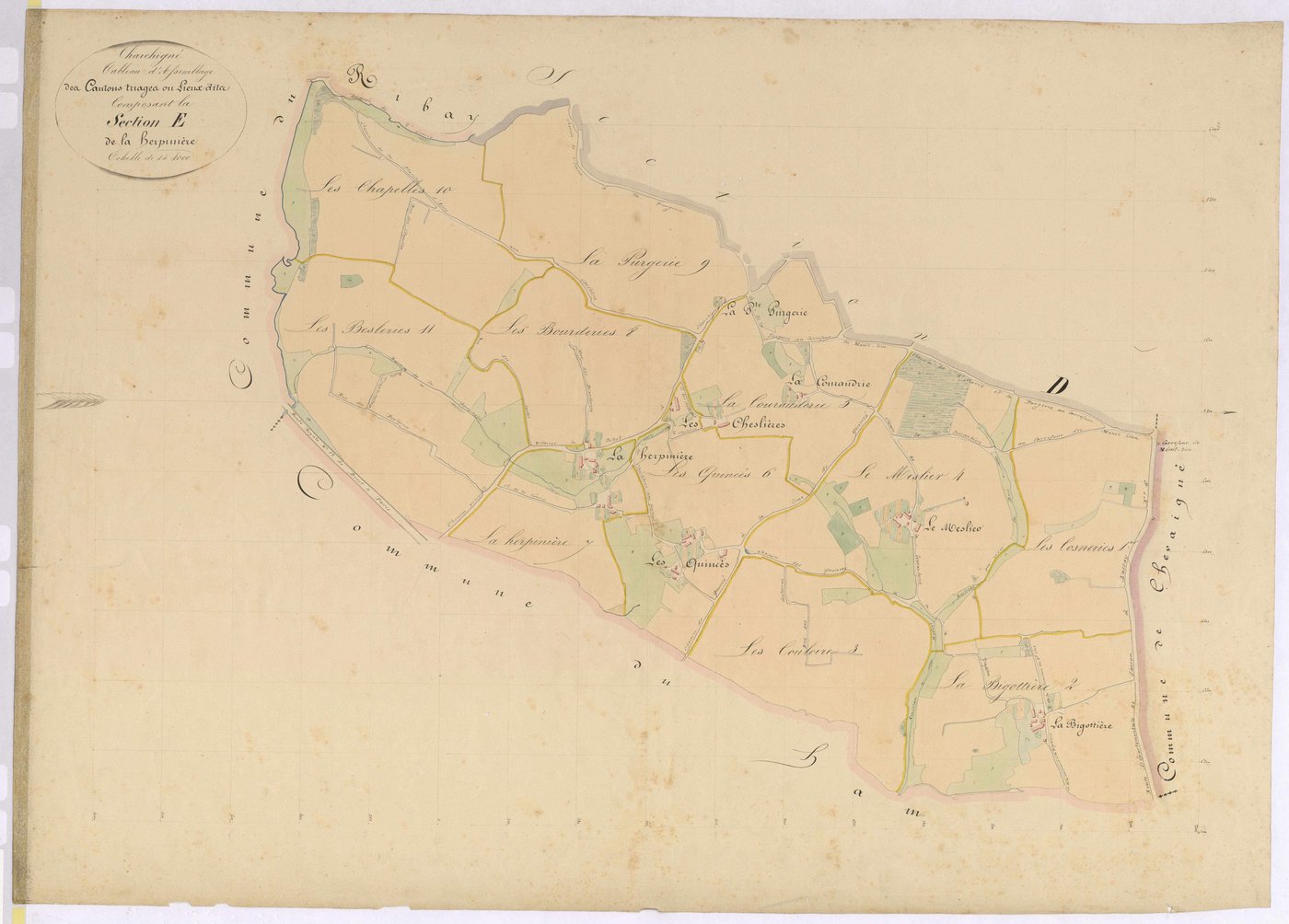 Tableau d'assemblage section E - Herpinière (la)