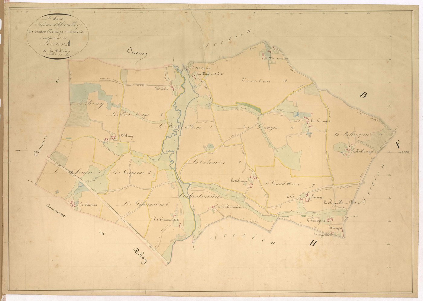 Tableau d'assemblage section A - Valinière (la)