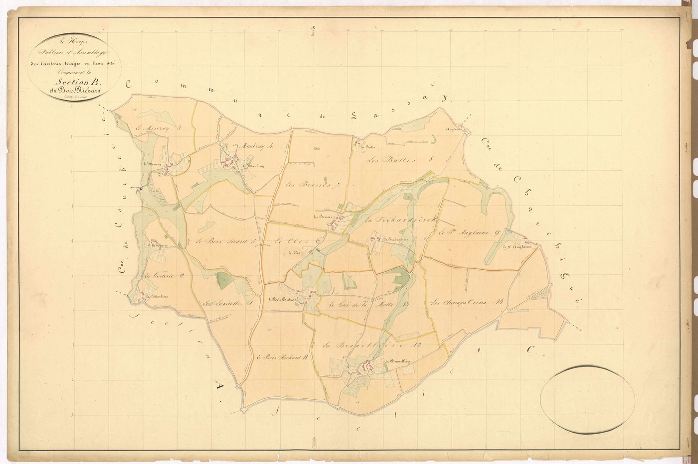 Tableau d'assemblage section B - Bois-Richard