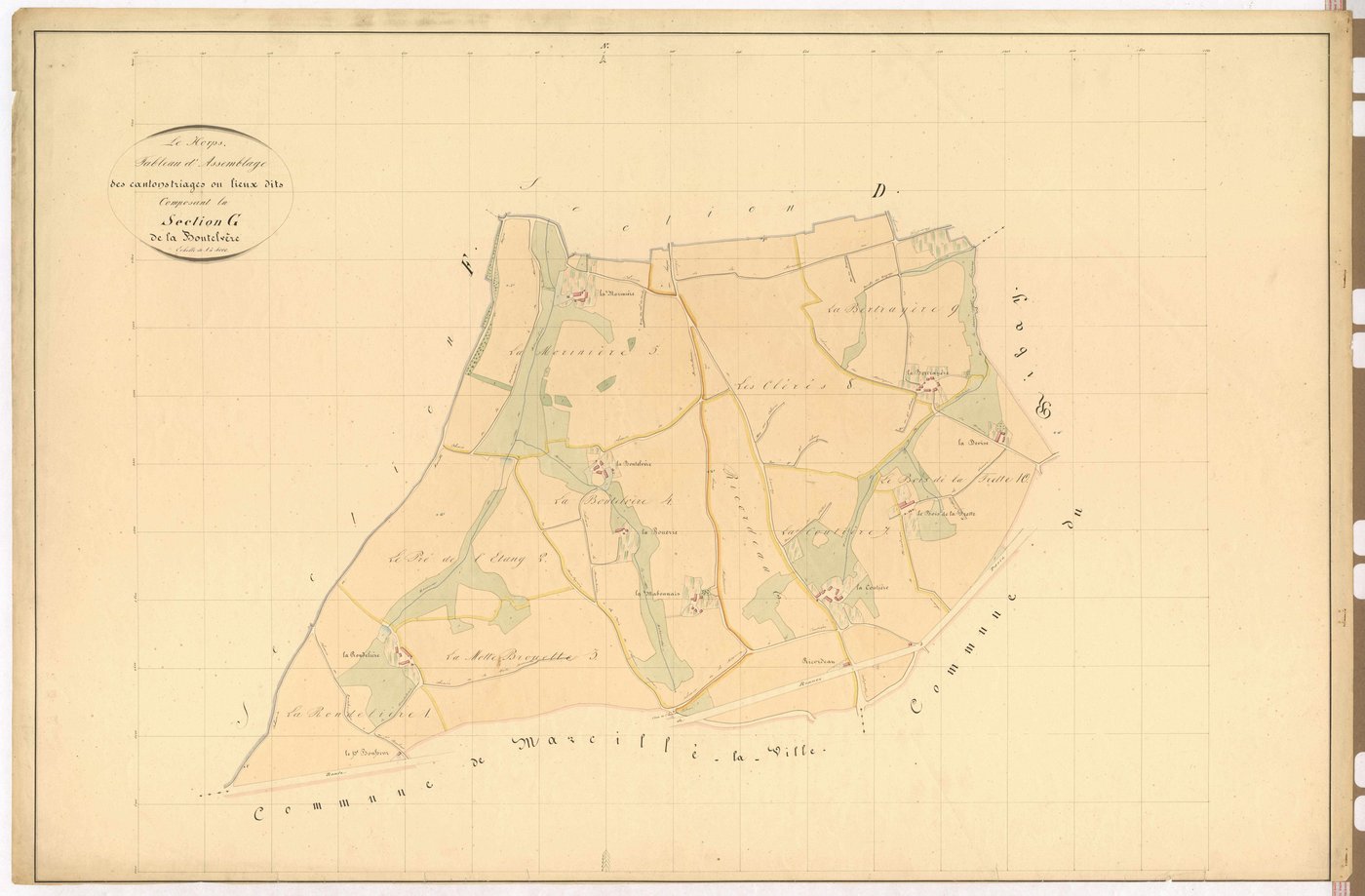 Tableau d'assemblage section G - Boutelvère (la)