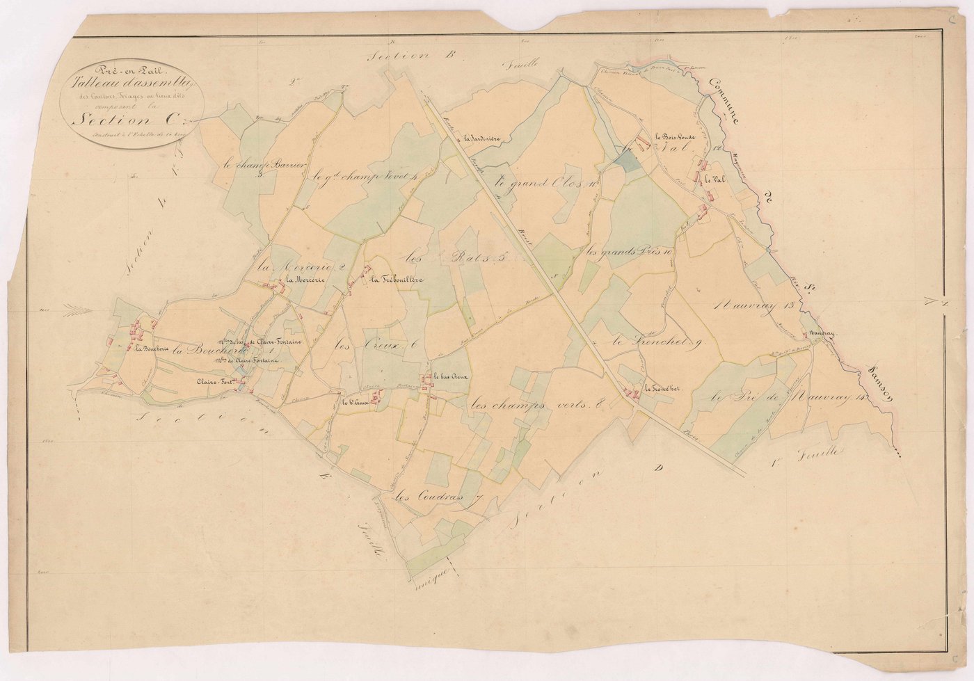 Tableau d'assemblage section C - Troncher (le)