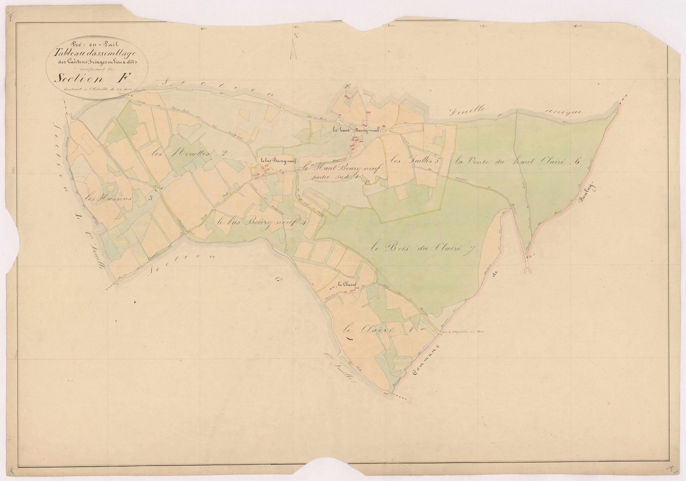 Tableau d'assemblage section F - Bourgneuf (le)