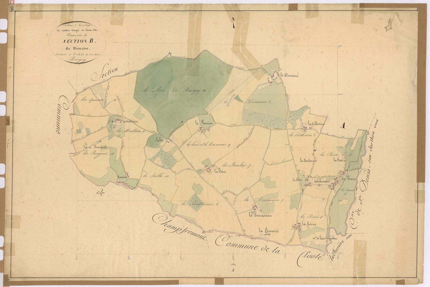 Tableau d'assemblage section B - Domaine (le)