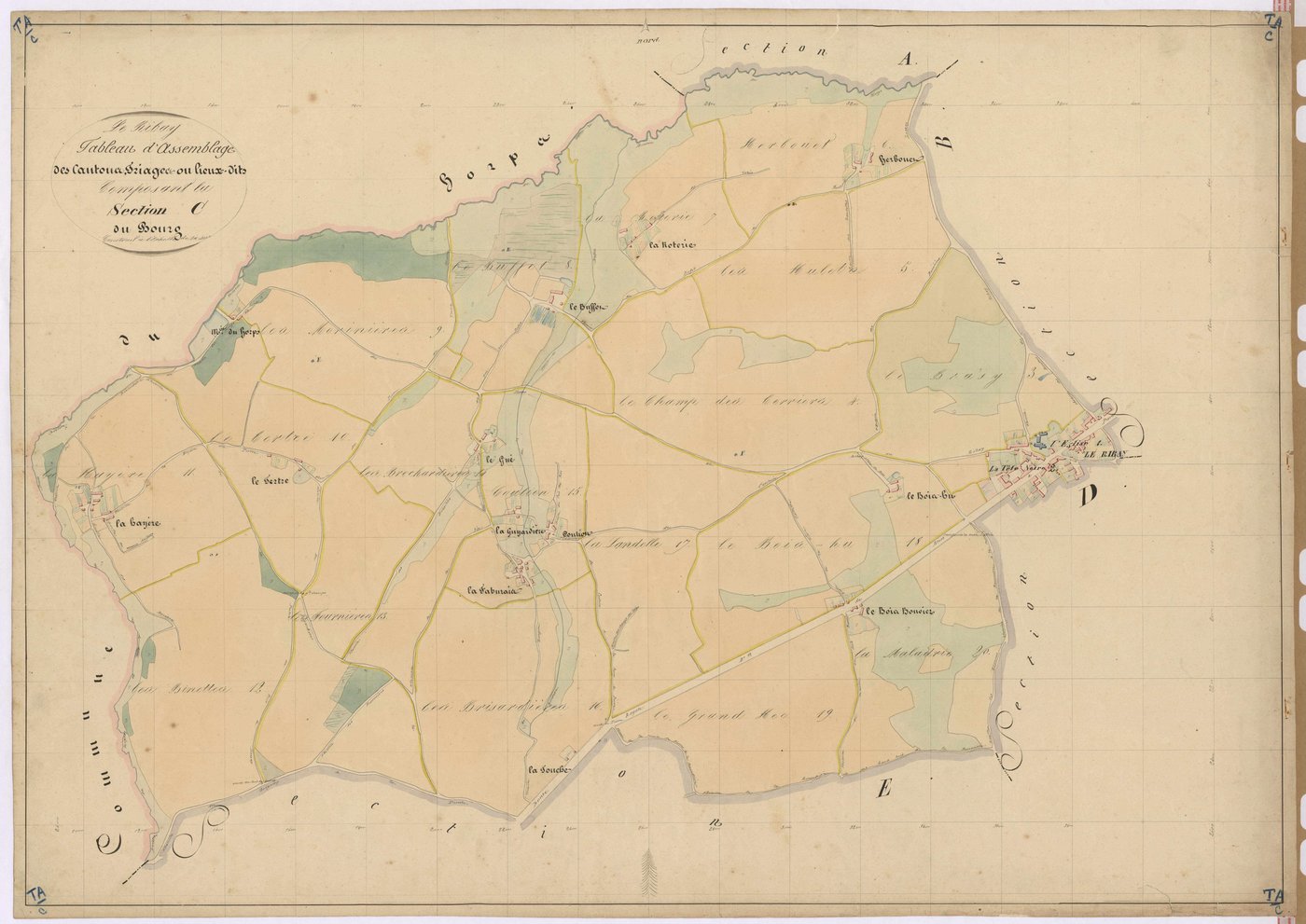 Tableau d'assemblage section C - Bourg (le)