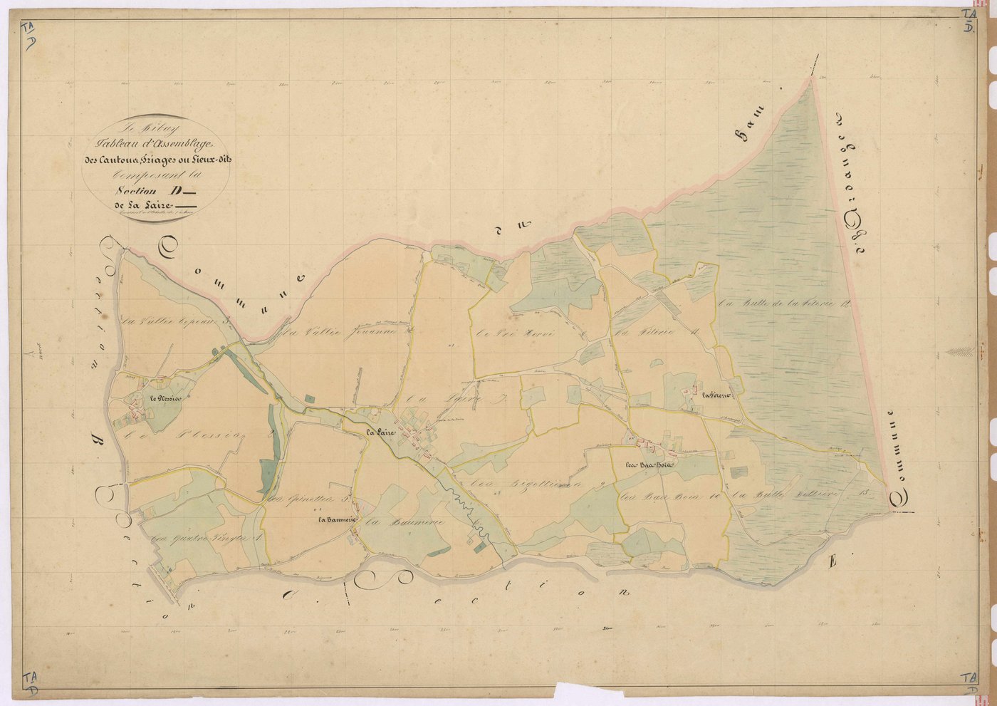 Tableau d'assemblage section D - Laire (la)