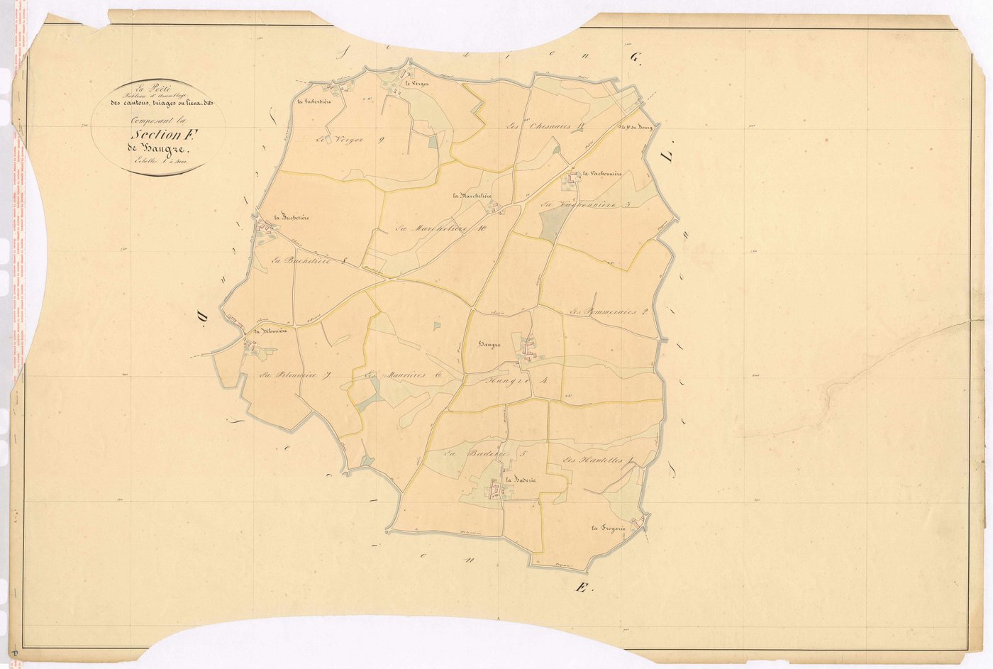 Tableau d'assemblage section F - Hangre