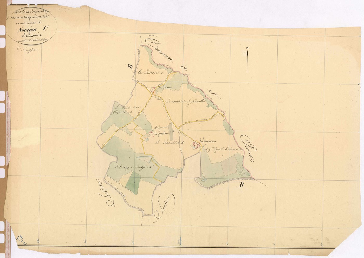 Tableau d'assemblage section C - Pauvrie (la)