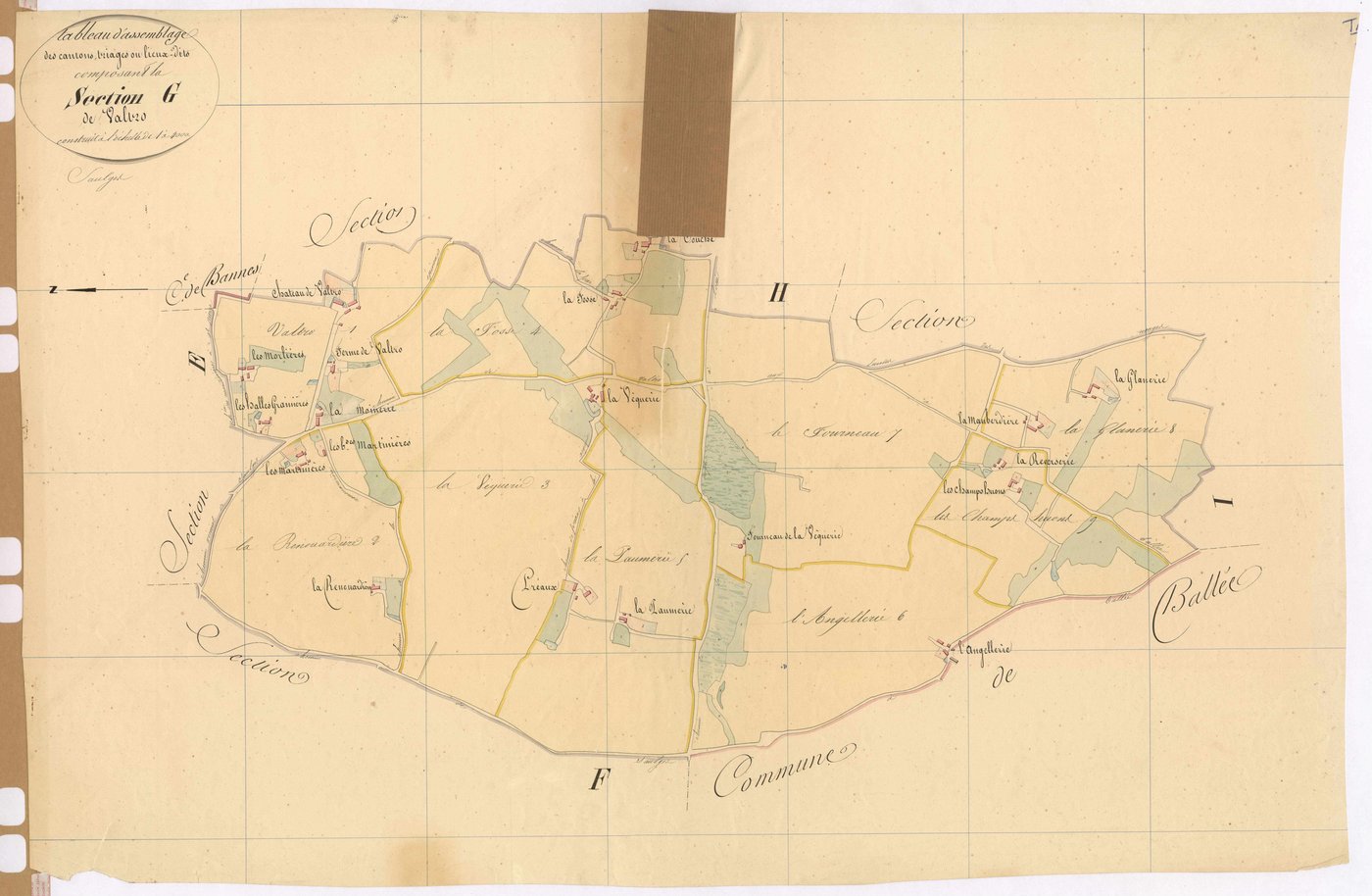Tableau d'assemblage section G - Valtro