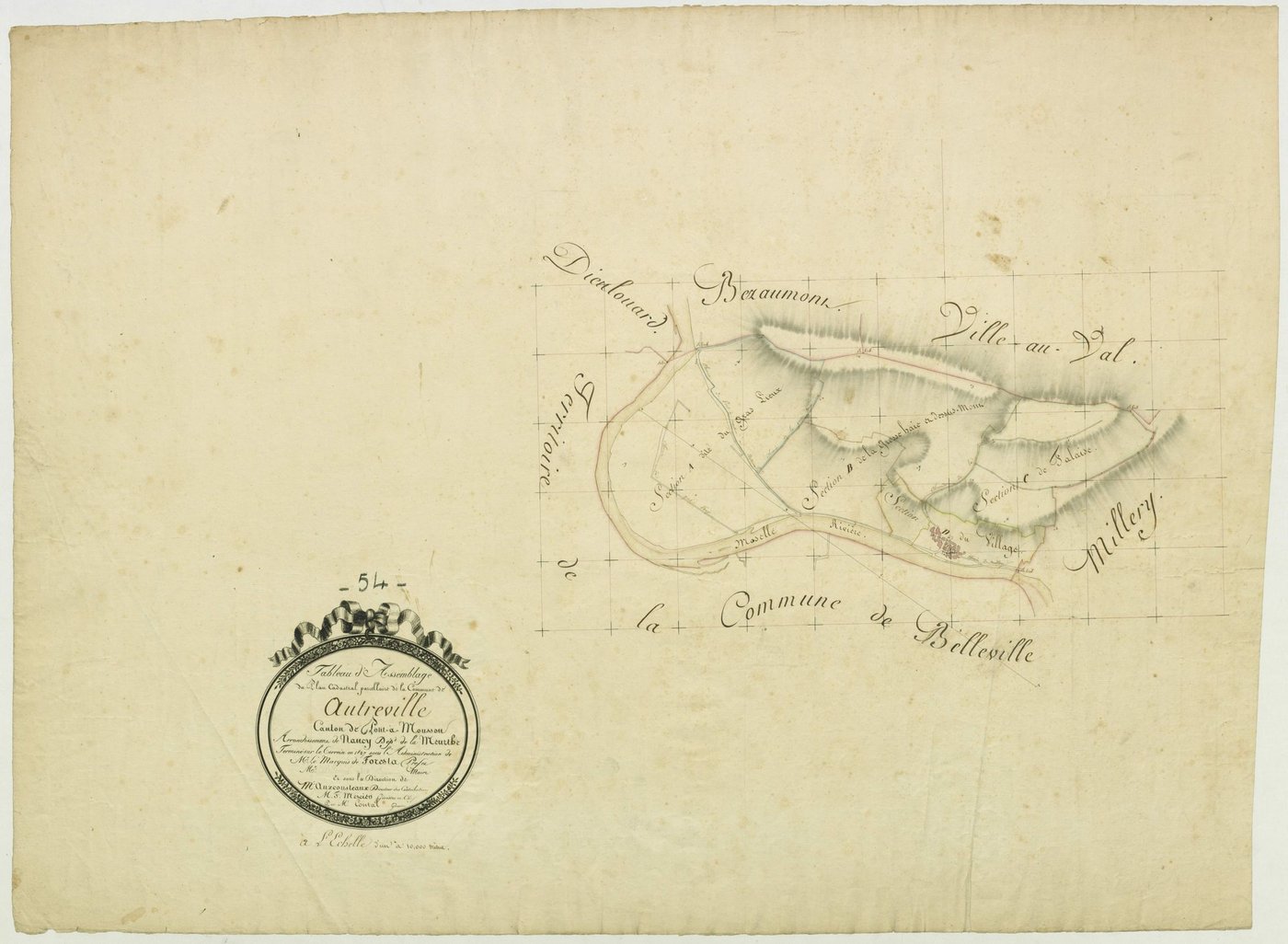 Autreville-sur-Moselle - section TA