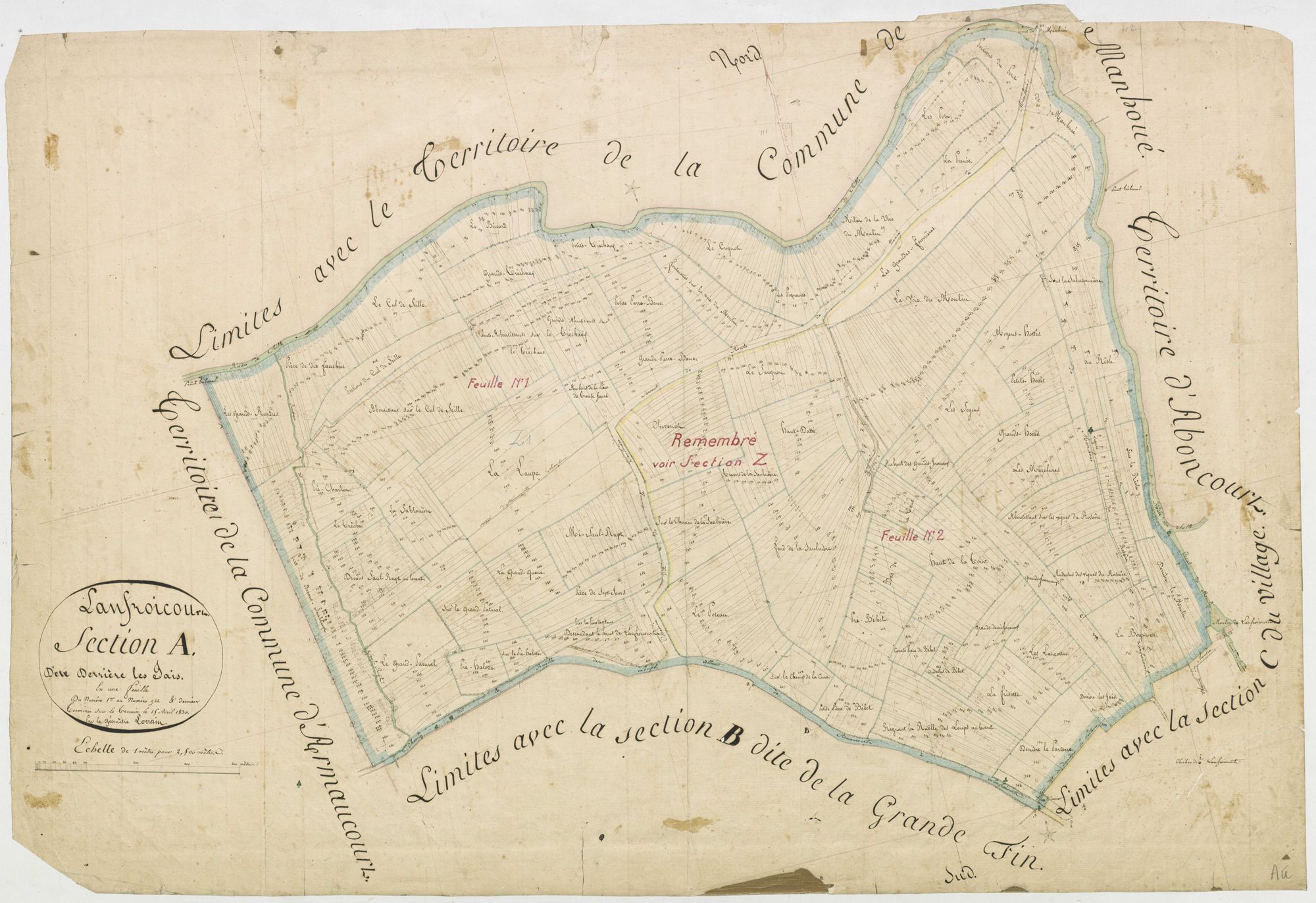 Lanfroicourt - section A