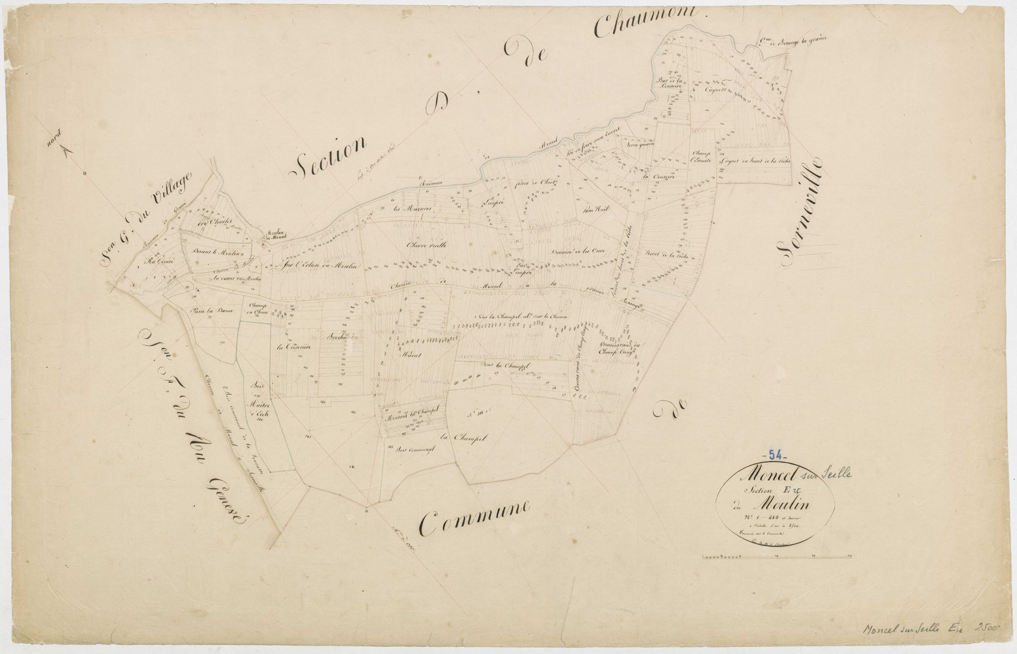 Moncel-sur-Seille - section E