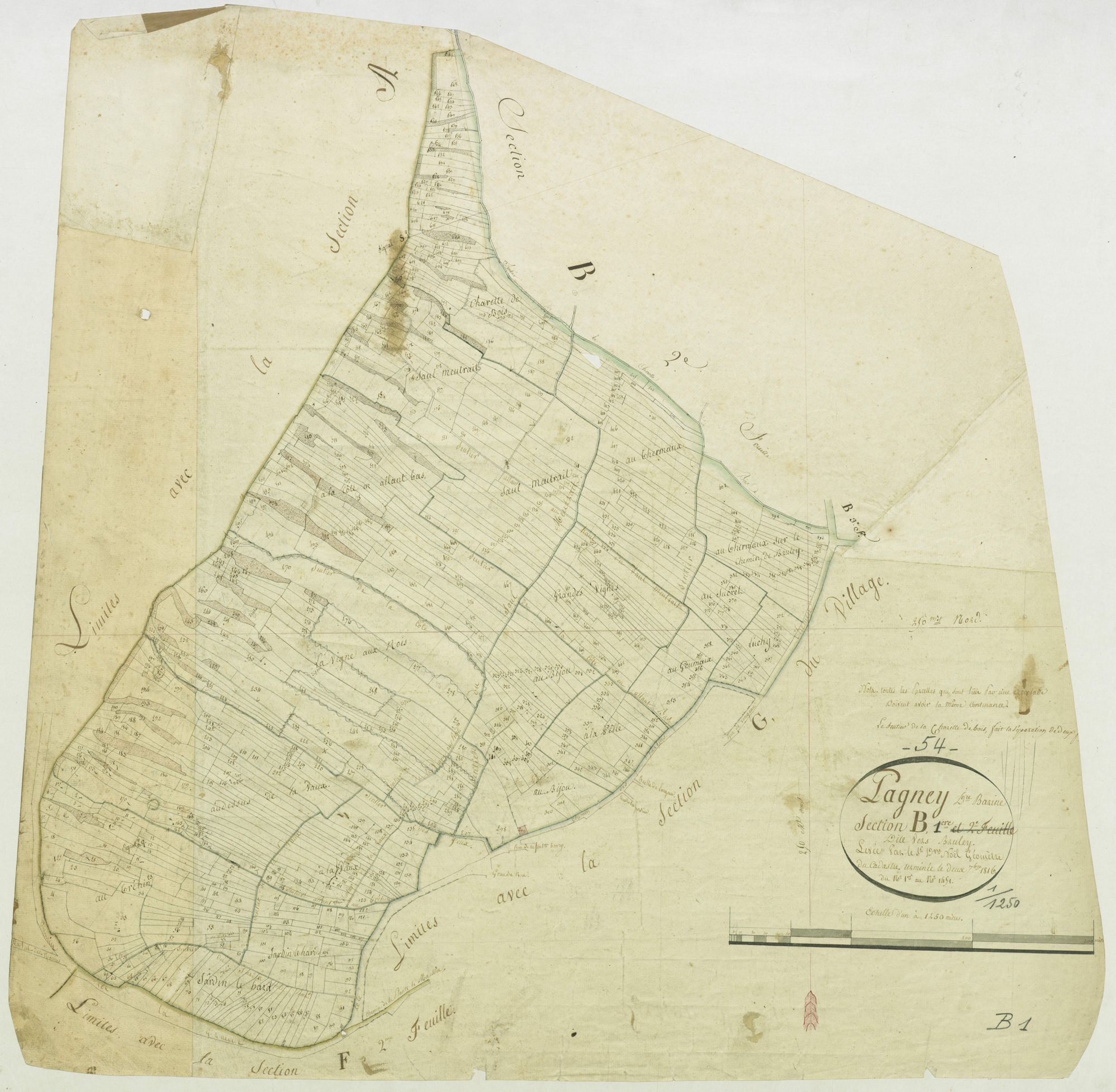 Pagney-derrière-Barine - section B