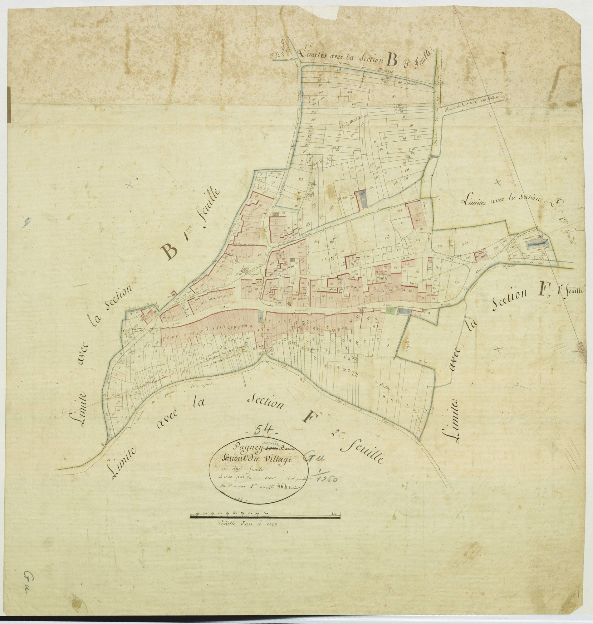 Pagney-derrière-Barine - section G